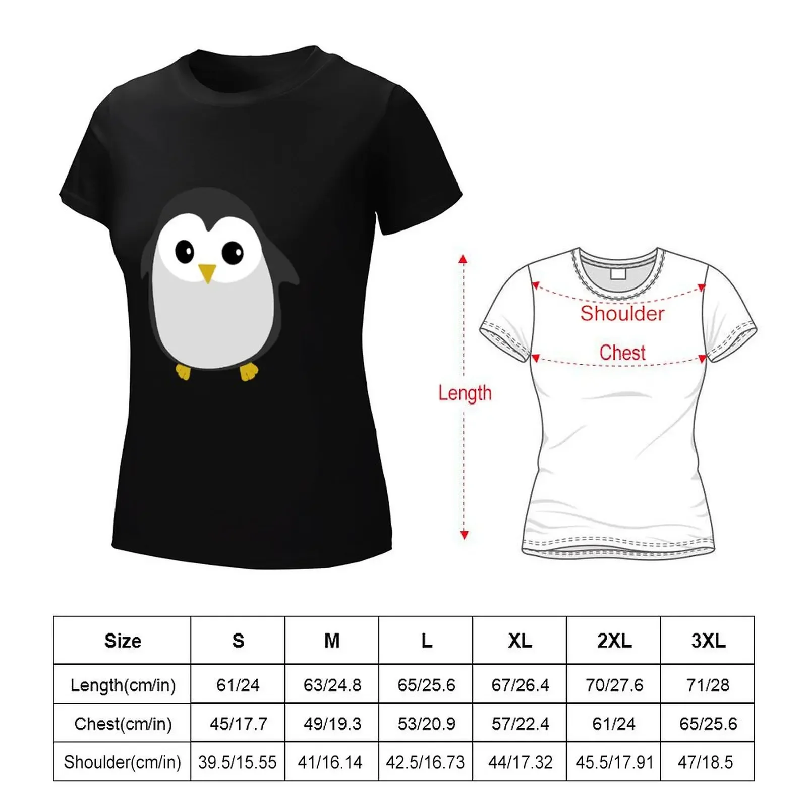 Cute Penguin Design T-shirt vintage clothes shirts graphic tees Woman clothes