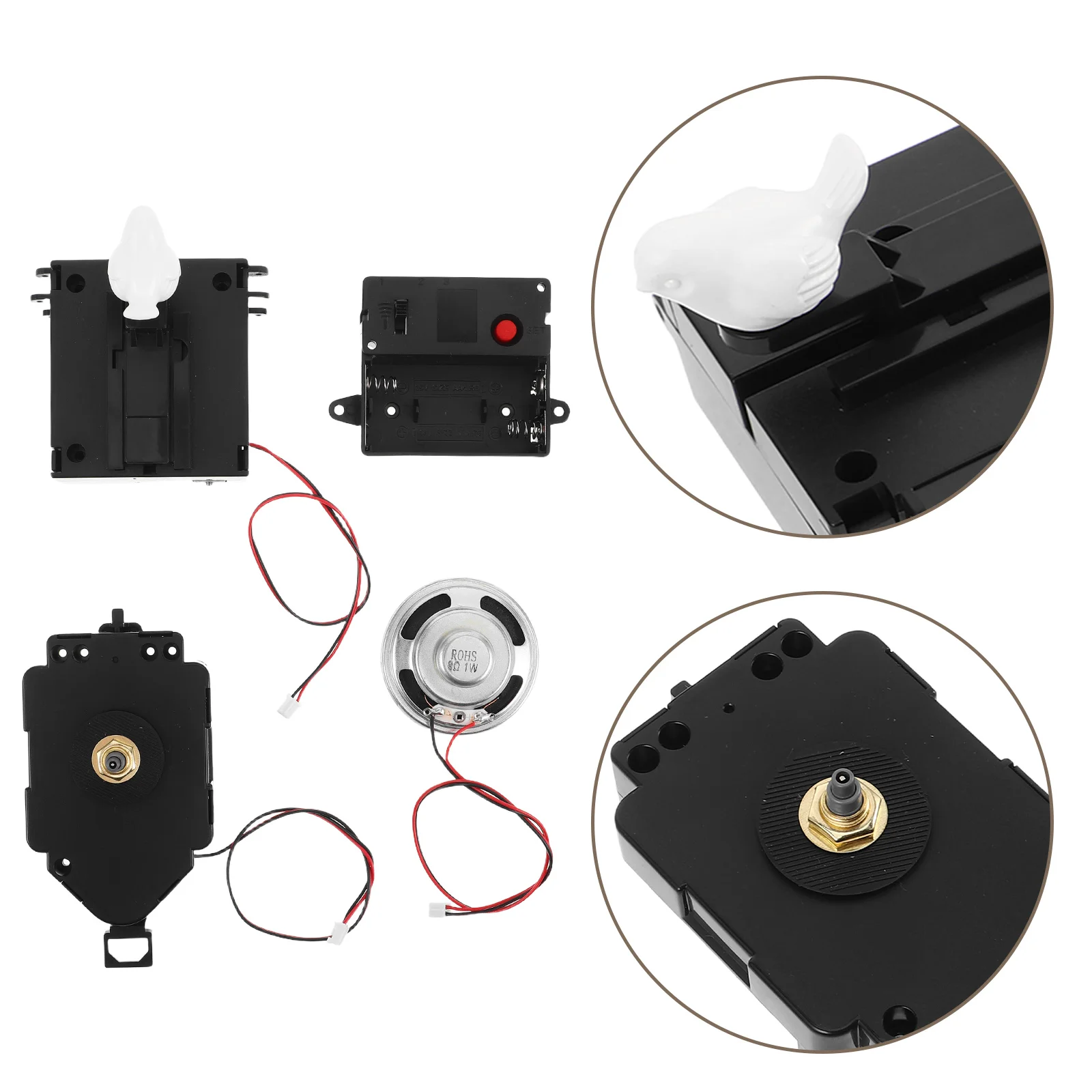 

1 Set Vintage Cuckoo Clock Movement Kit Classic Bird Chime Mechanism For DIY Wall Clock Replacement Bird Music Box Speaker