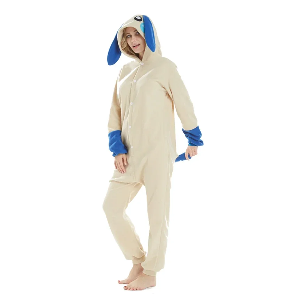 Hasen-Minun-Plusle-Onesies Kigurumi Erwachsenen-Anime-Halloween-Cosplay-Kostüm Damen-Hasen-Pyjama Homewear Schlafanzug – Detail 13