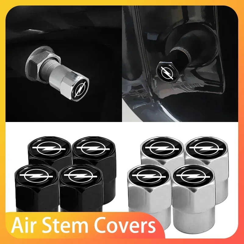

4PCS Fashion Car Wheel Air Valve Dust Covers Accessories For Opel Astra j g Insignia Corsa d Vectra Zafira a Auto Gadgets