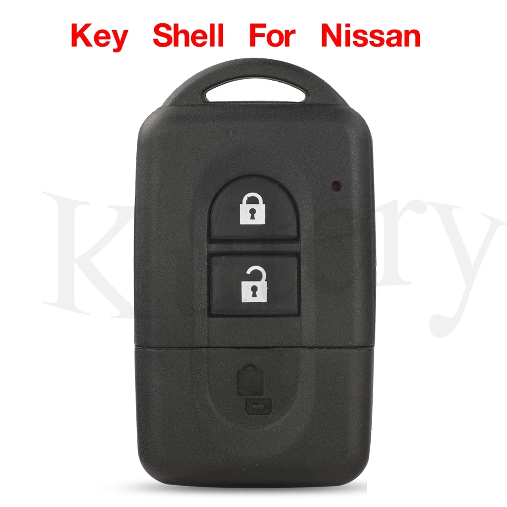 jingyuqin 3 buttons Replacement Remote Car Key Shell Case Holder For Nissan MICRA Xtrail JUKE Qashqai j11 Sunny