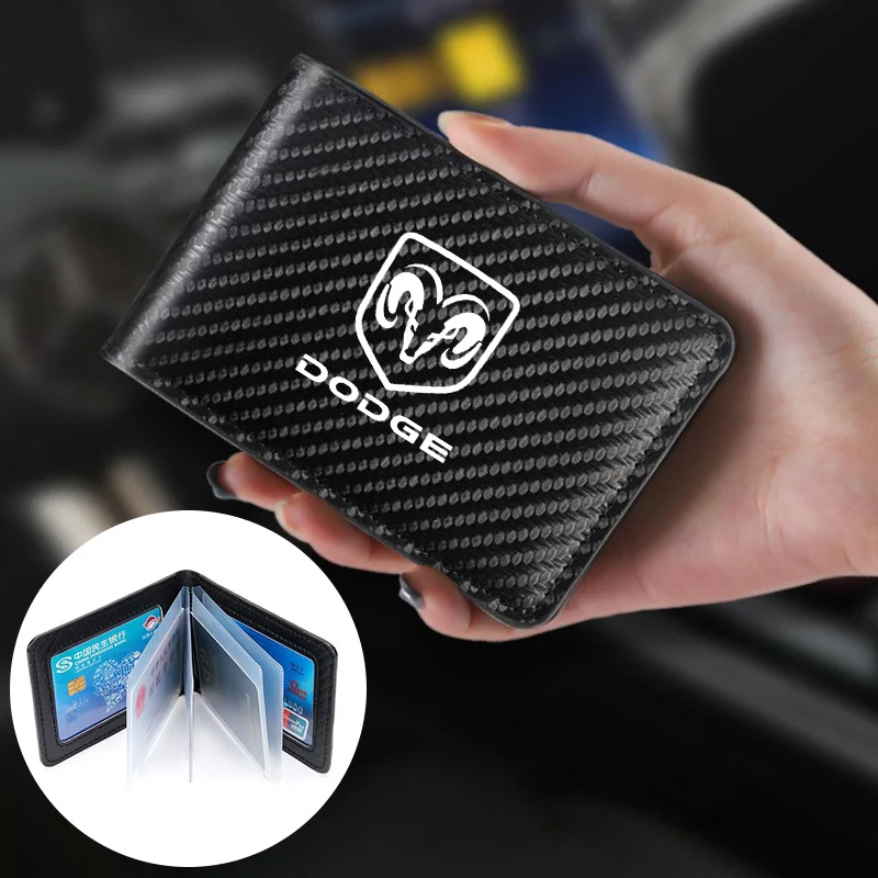 Car Driving License Documents Case Cover Credit Card Holder For Dodge SRT NITRO Durango Caliber Viper Coolway CARAVAN JOURNEY