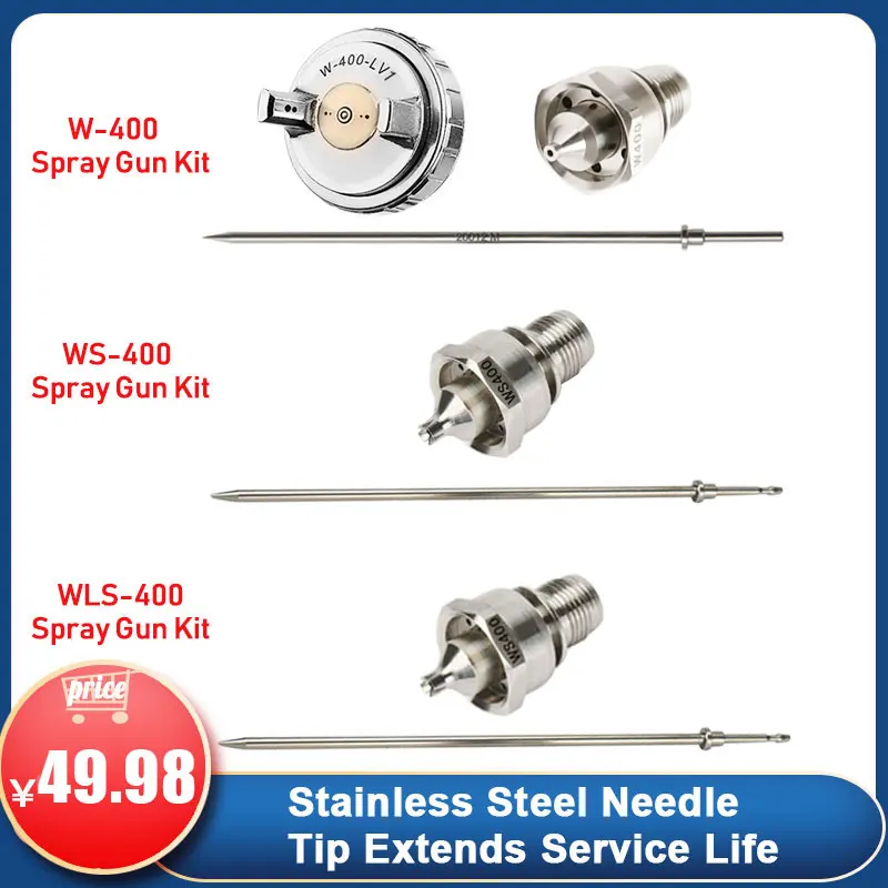 Iapan W400 WS400 LS400 Needle Nozzle  Aircap Kit W-400 Ws-400 LS-400 Spray Gun Accessories, Free Delivery