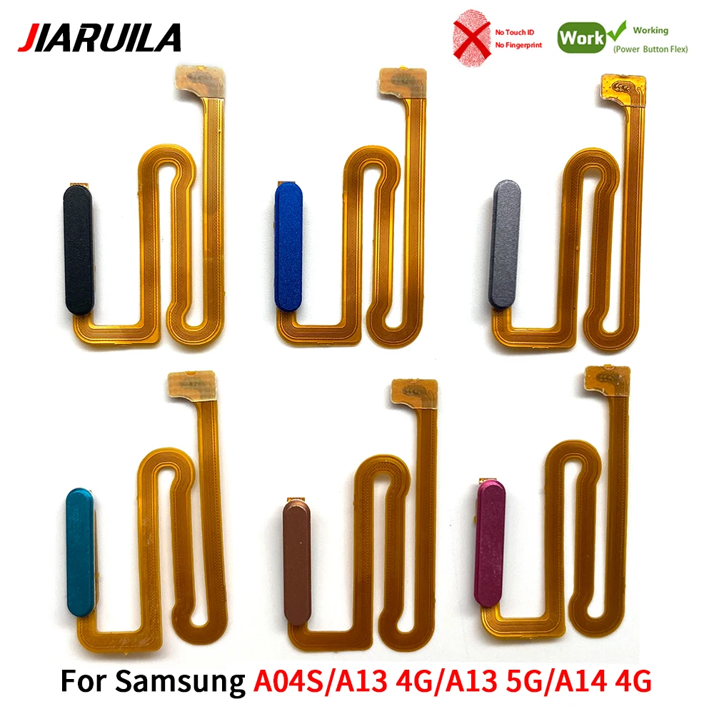 50Pcs，Home Button Power Connection Flex Cable Ribbon Without Fingerprint recognition For Samsung A12 A13 A22 A23 A24 4G A32 5G