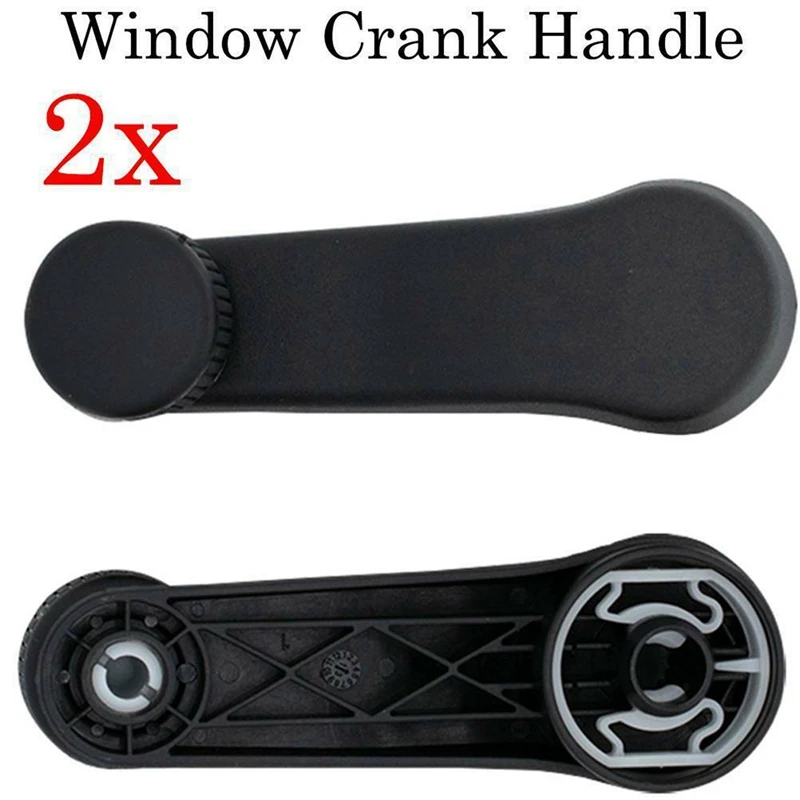 2 Pcs Car Window Winder Crank Handle For- T4 Transporter Golf MK3 MK4 6N1 Caddy Vento Bora Van Jetta Beetle 1H0837581D