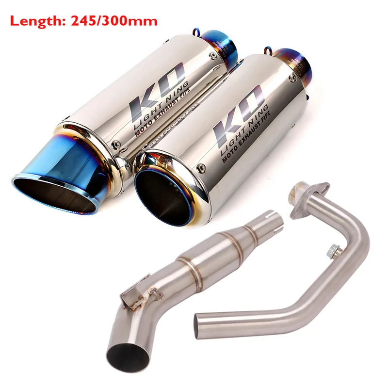 

Motorcycle Exhaust Muffler System Connect Front Link Pipe 51mm Header Pipe for Honda CB150R 2017 2018 2019 2020 2021 2022