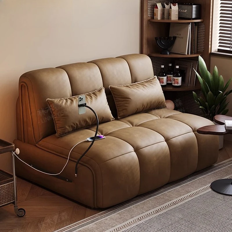 

Nordic Creativity Electric Sofa Bed Italian Minimalist Luxury Puff Sofa Library Lounge Living Room Furniture Canape Salon FYES