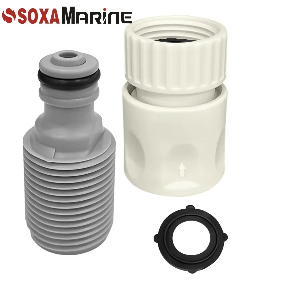 Outboard Water Hose Connector Boat Quick Flush Kit for Mercury Yamaha Suzuki All Most Brand Marine Engines