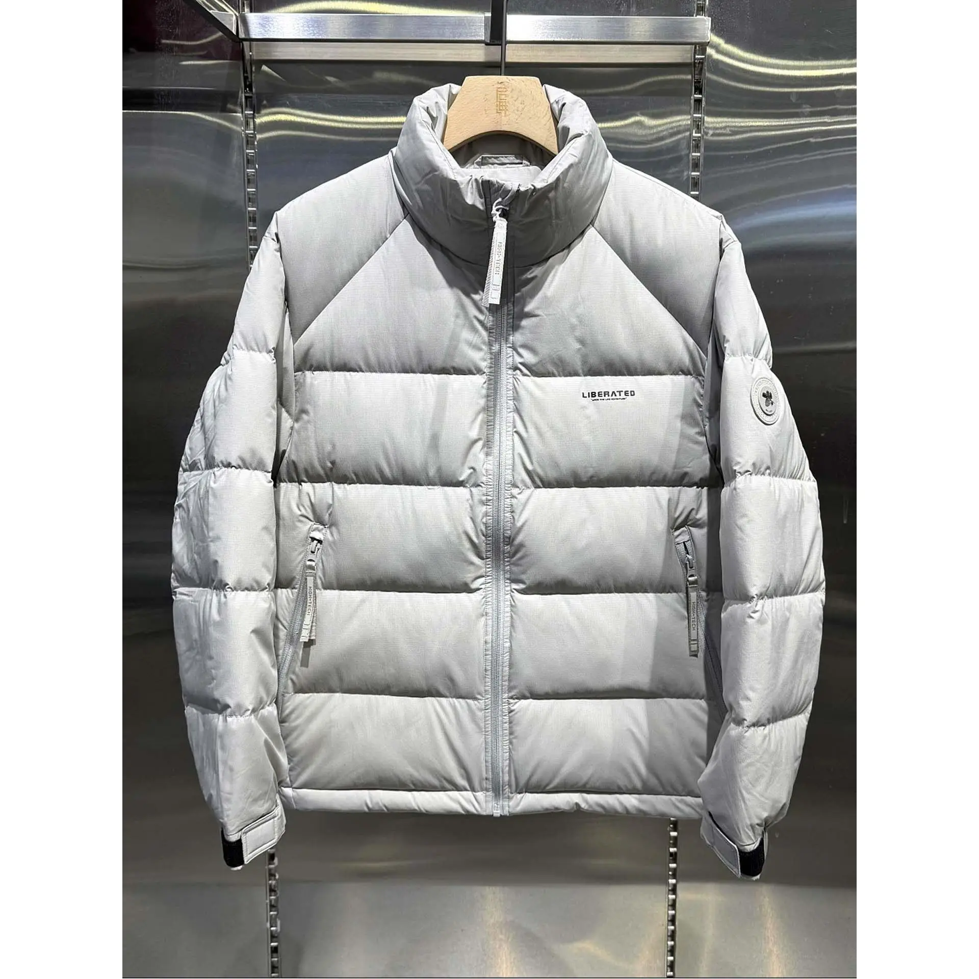 

Men's Stand Collar down Jacket Fashionable Casual Stylish Warm Outerwear Autumn Winter New Arrival Polyester Fiber Duck down ...