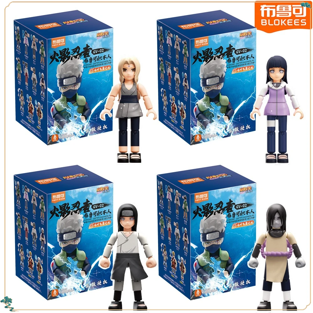 

Original Blokees Naruto Building Blocks Cartoon Q Version Design Delicate Figures Assemble Toys Model Decorative Ornaments Gifts