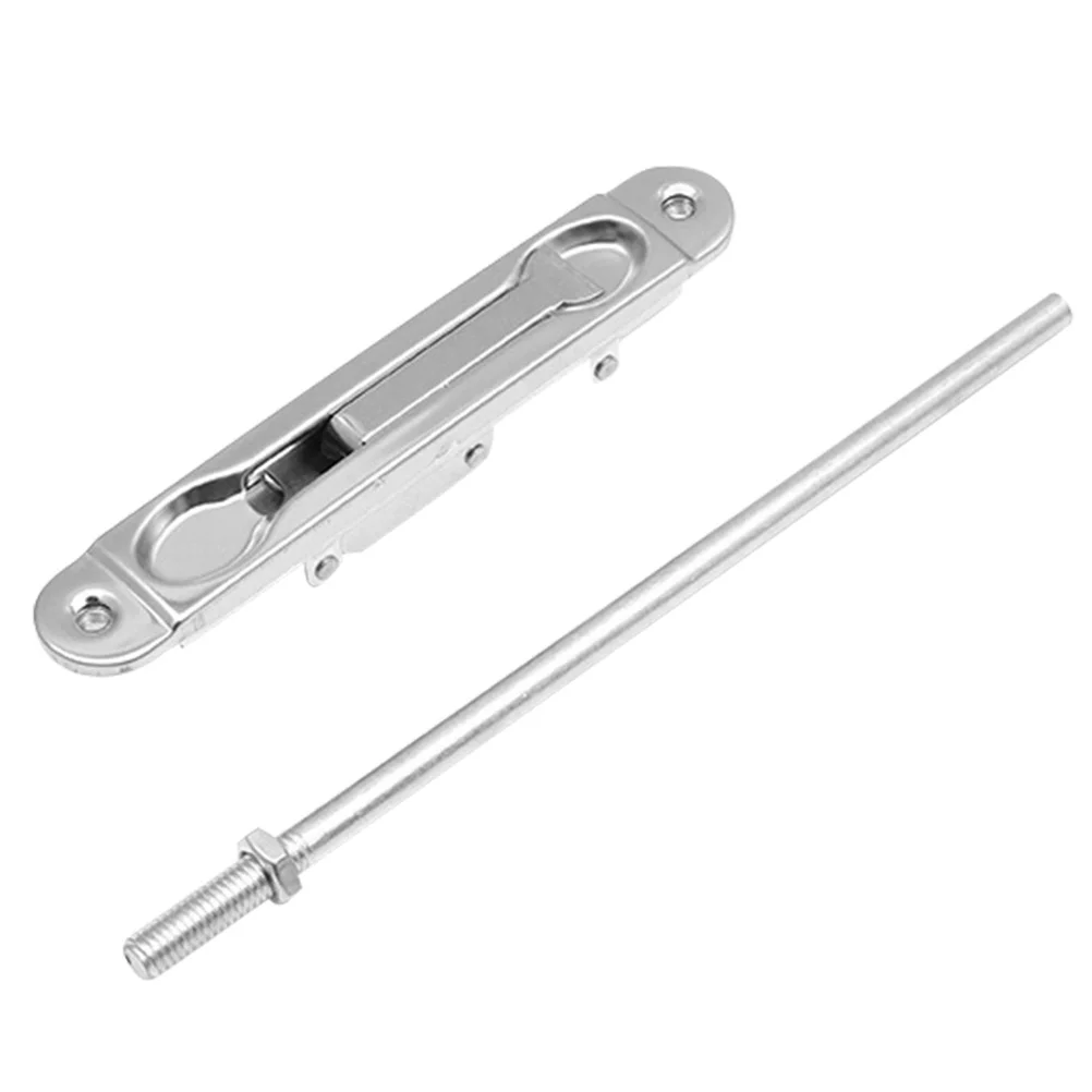 

1Set Fireproof Door Bolt Stainless Steel Heavy Duty Sliding Lock for Security Latch Slide Bolt with Screw Holes
