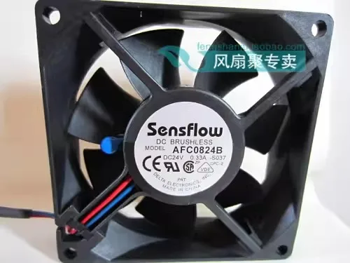 Free shipping, brand new original 8CM 8025 24V 0.33A AFC0824B temperature controlled cooling fan