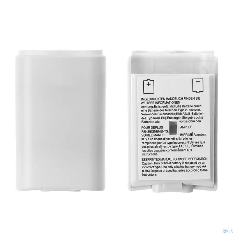 360 게임 패드 교체 용 배터리 보호 커버 용 R91A 배터리 백 커버 360 무선 컨트롤러