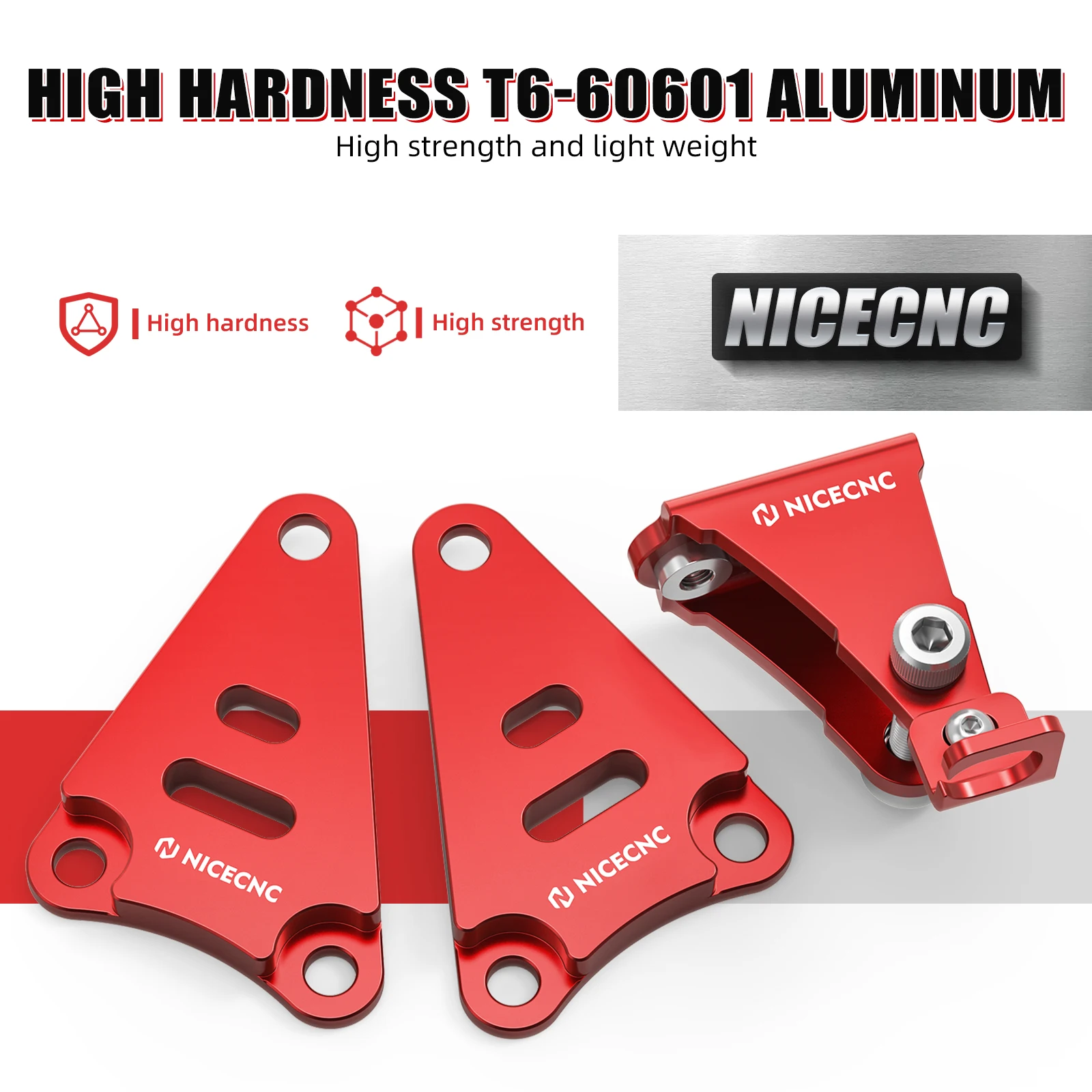 NICECNC ATV Engine Stays For Yamaha YFZ450R For Yamaha YFZ450R/RSE 2009-2025 YFZ450X 2010-2011 Replaces 18P-21316-00-00 Aluminum