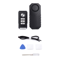 ABJM-Bicycle Alarm Bell 113Db Electric Bike Horn Motorbike Security Anti Theft Wireless Remote Control Vibration Detector