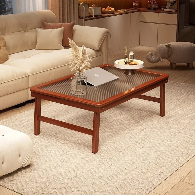 DSA coffee table living room home sofa side table light luxury tempered glass tea table simple small apartment square