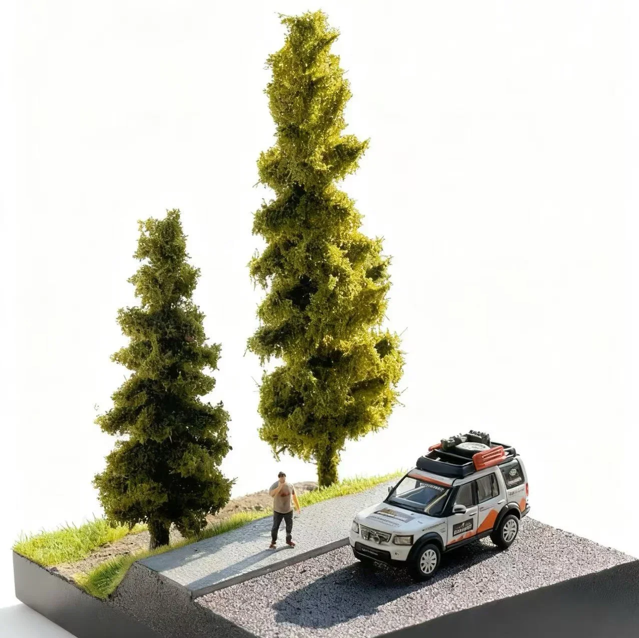 Árboles de Pino Artificiales en Miniatura de 14 cm, Plantas de Modelismo para Maquetas de Ferrocarriles/Juegos de Guerra Militares/Paisajes/Dioramas