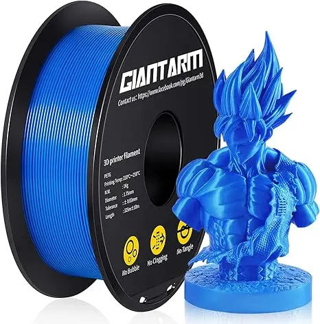 GIANTARM PETG Filament 1,75mm 1kg 2,2lbs ±0,03mm Verhedderungsfrei Verstopfungsfrei Hochglänzend Zäh Mehrfarbig 3D-Drucker Filament Vacu