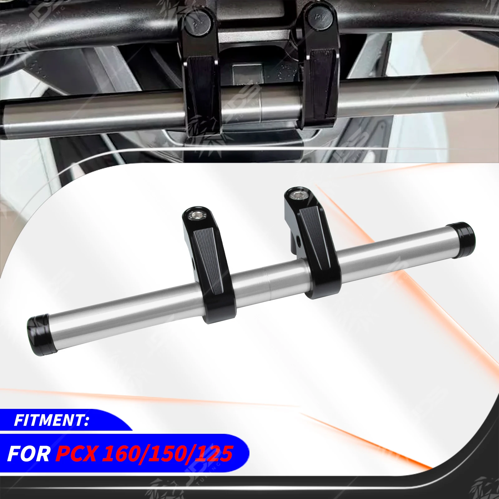 For HONDA PCX 160/150/125 Handlebar Grab Crossbar Child Safety Handrail Phone Navigation Holder Bracket Accessories Parts