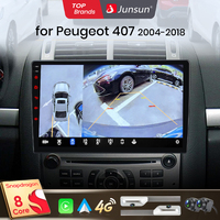 Junsun Wireless CarPlay for Apple Android Auto Car Radio for Peugeot 407 SW CC 2004-2011 Stereo Multimedia GPS Head Unit Screen