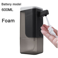 600ML Automatic Soap Dispenser Touchless Foaming Dispenser  Automatic Induction Liquid Hand Sanitizer Disperser