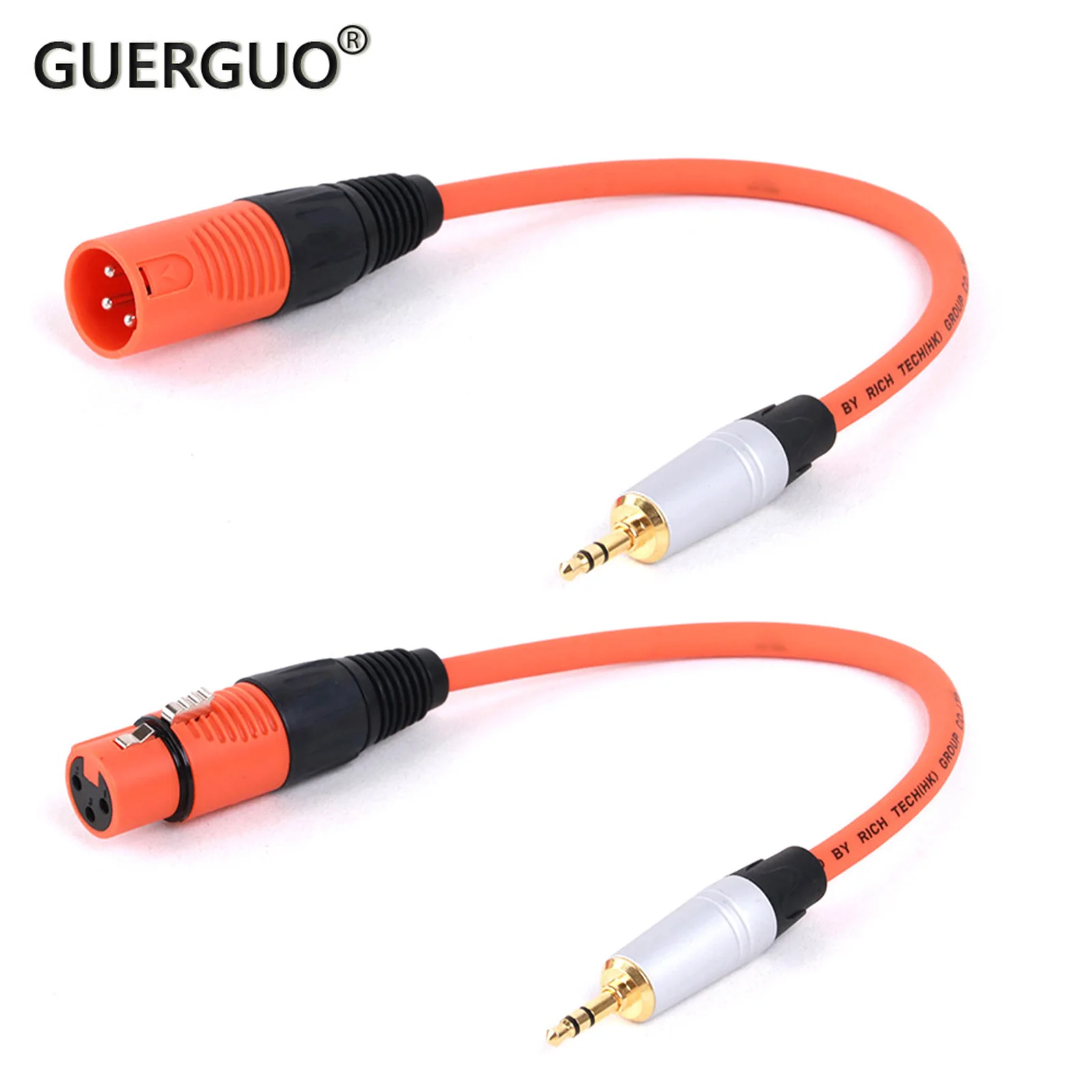 

3Pin Male/Female XLR To 3.5mm(1/8) Stereo TRS Male Jack Cable For Guitar Microphones Mixers Professional Connector 0.3-25meters