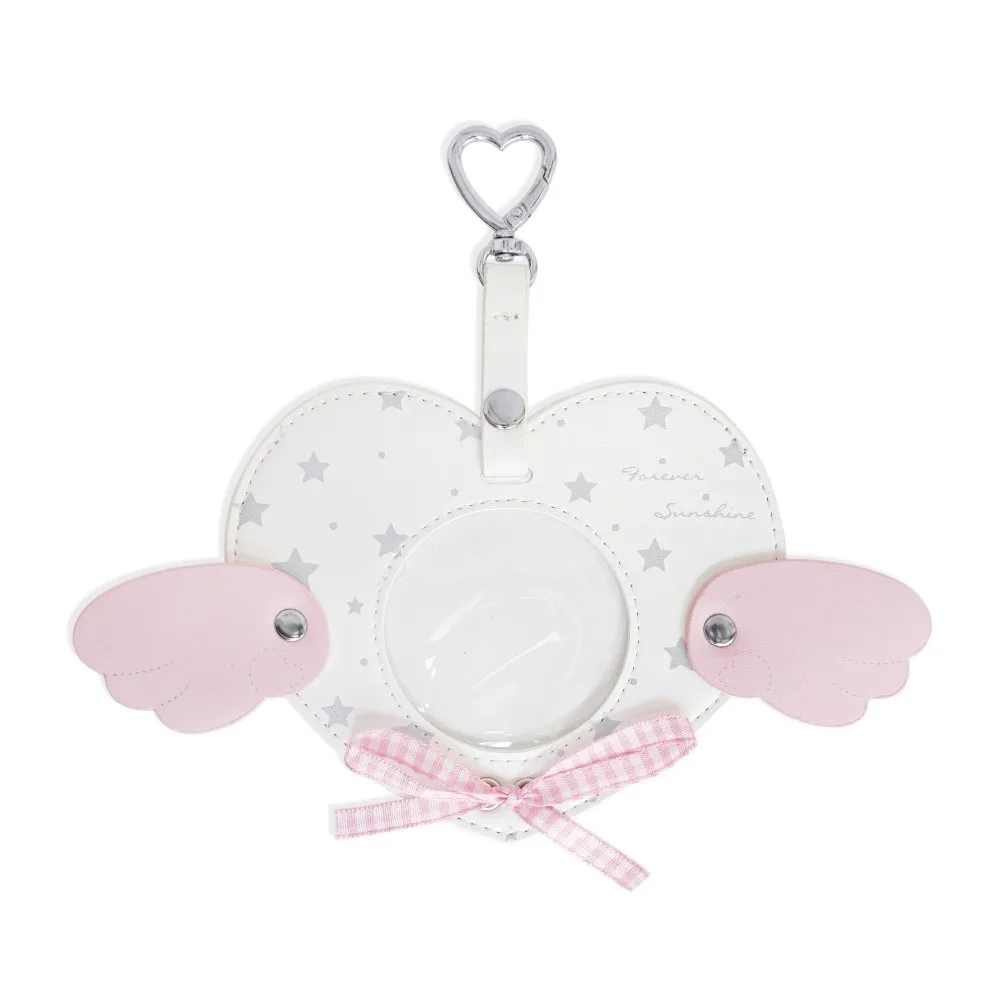 New PU Badge Display Holder Viewing Window Hanging Pin Display Holder Backpack Decoration Badge Collecting Badge Storage Case