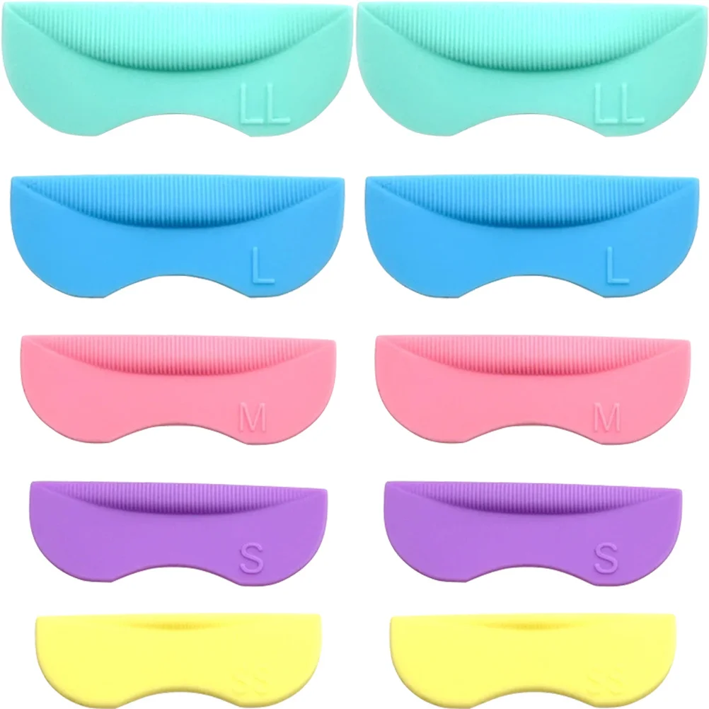 

5 Pairs Eyelash Lift Pads Silicone Curling Aid Styling Tool Lash Perming Supplies Long Lasting Comfortable Fit Most Eye Shapes