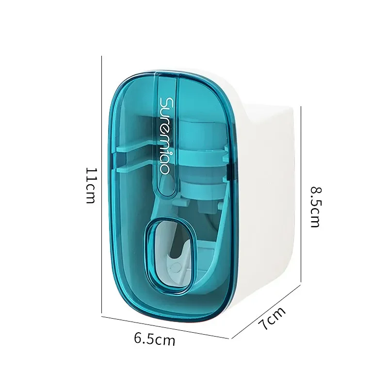 Toothpaste Squeezer Automatic Toothpaste Dispenser Dustproof Toothbrush Holder Wall Mount Home Bathroom Accessories Dropshipping