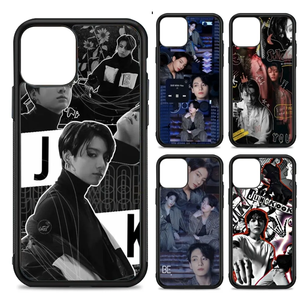 E-Euphoria J-Jungkook-K-KPOP Phone Case Silicone PC+TPU For For iPhone  11 12 13 14 15 16 Plus Pro Max Cover