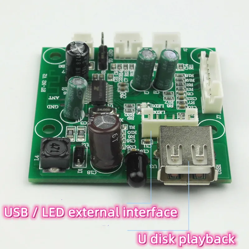 JERRY DC6-35V-ホームシアターデコーダー,USB,Bluetoothを備えたオーディオ/コンピューター用のサウンドデコーダー,6905