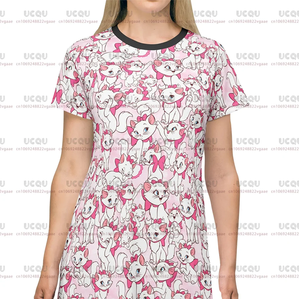 Daisy femmes t-shirt jupe cadeau fête Y2k vêtements 2025 été décontracté doux haut pour filles Marie avec son rose arc t-shirt robe nouveau