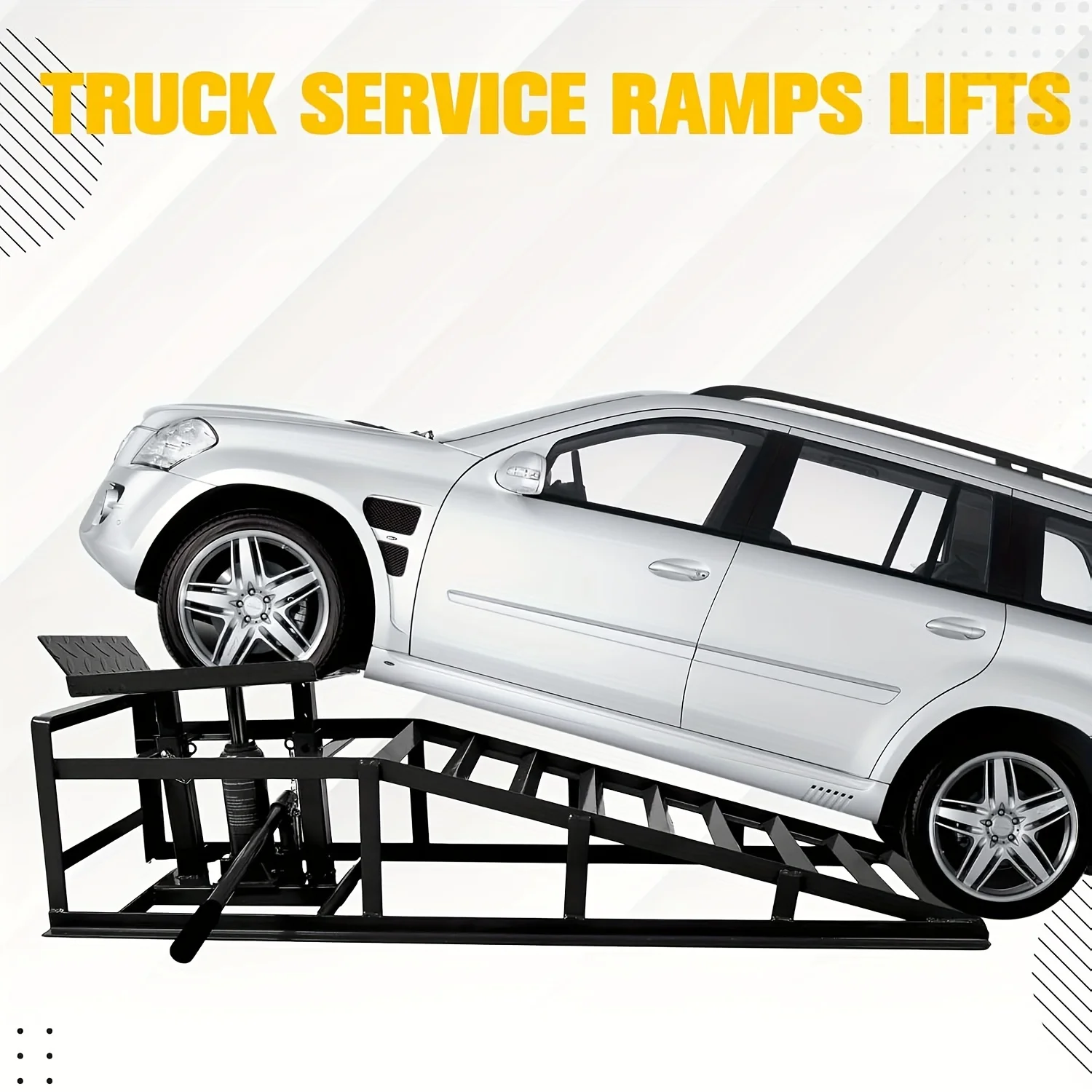 Auto Car Truck Service Ramps Lifts, Garage Car Lift Hydraulic Ramps 5 Ton, Automotive Hydraulic Lift Repair Frame Lift (2pcs)