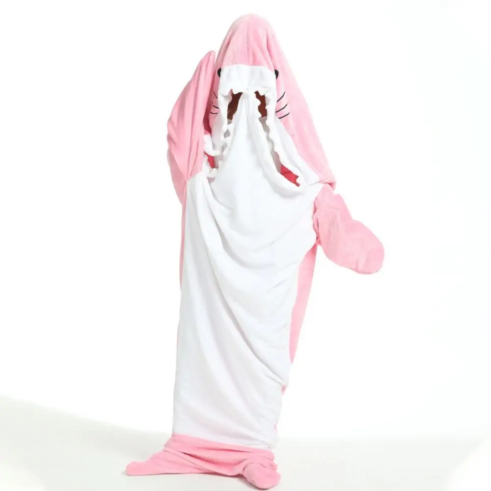 

Cartoon Shark Conjoined Pajamas Funny Thick Warm Shark Pajamas Cosplay Costume Hoodie Winter Bodysuit Sleepwear Women