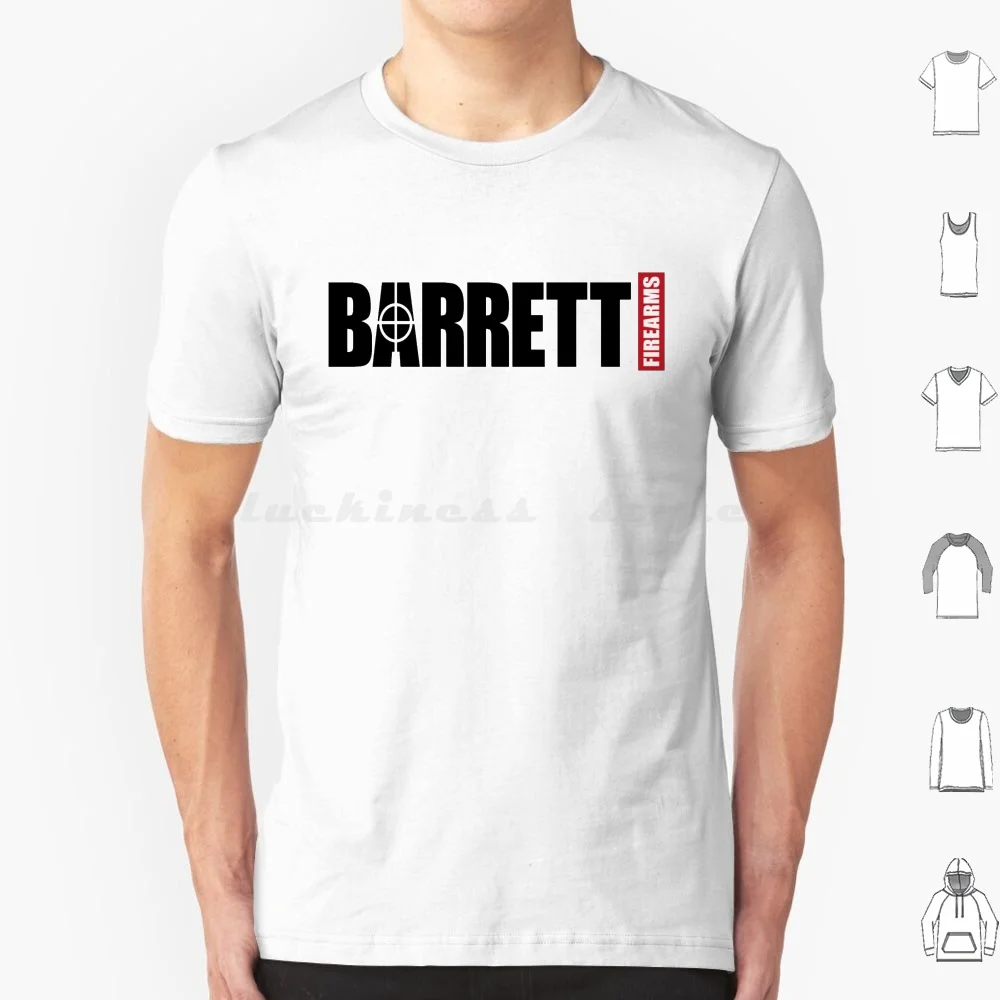 Barrett Logo T Shirt Men Women Kids 6Xl Barrett Savage Arms Winchester Benelli Ruger Guns Firearms Riffles Pistols Shoot