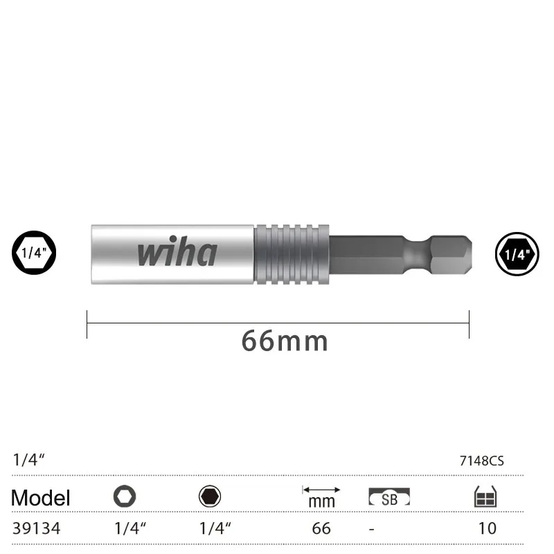 Wiha 39134 Bit Holder 1/4