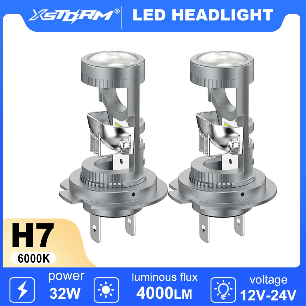 XSTORM H7LED العارض عدسة سيارة أضواء الضباب 9005 9006 LED العلوي أضواء الضباب 32 واط 4000LM مصباح دراجة نارية أضواء إشارة السيارات #1