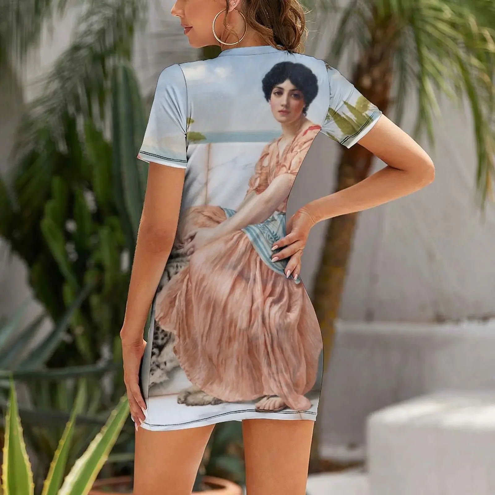 A Girl in Lesbos - In the Days of Sappho Short-Sleeved Dress Dress for girls dress summer party night view 2