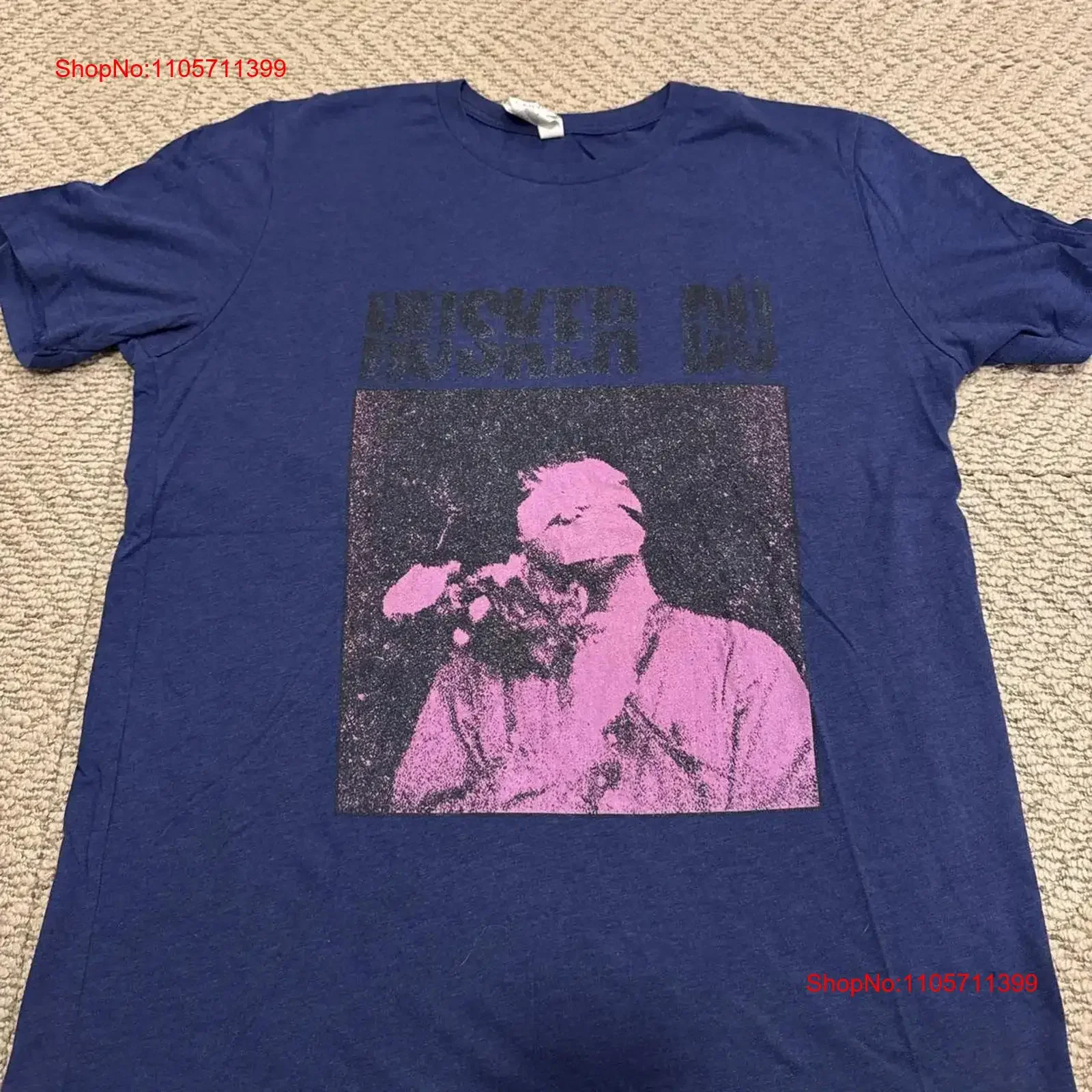 Редкая футболка группы Hüsker Dü, темно-синяя, размер S-5XL, AR519, с длинными или короткими рукавами, винтажная, мягкая, эластичная, комфортная, слегка состаренная.