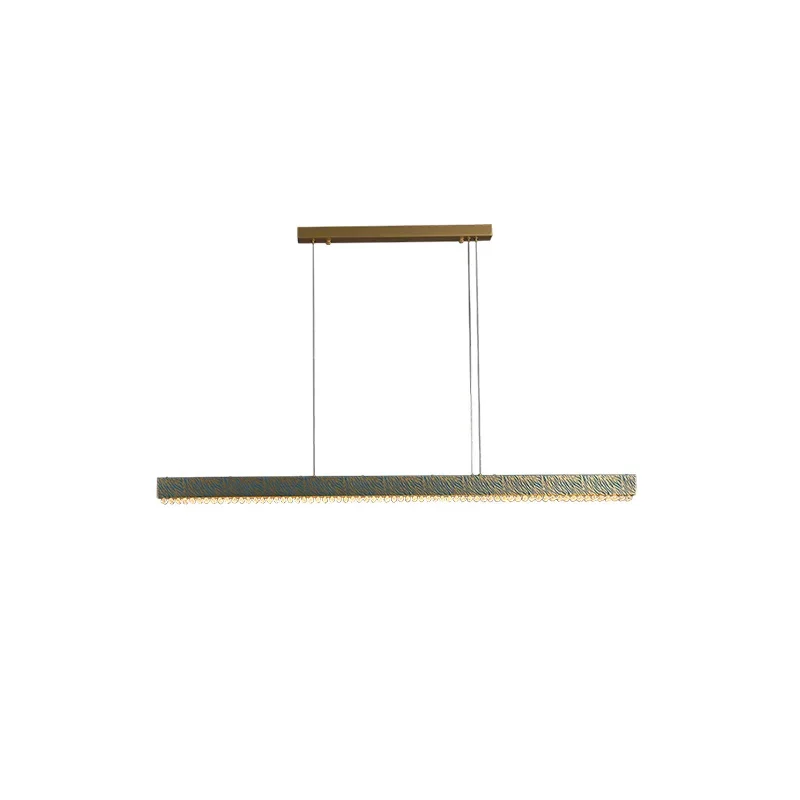 

Trendy Design Blue Copper Crystal LED Ceiling Chandelier Lighting Suspension Luminaire Lampen For Dinning Room