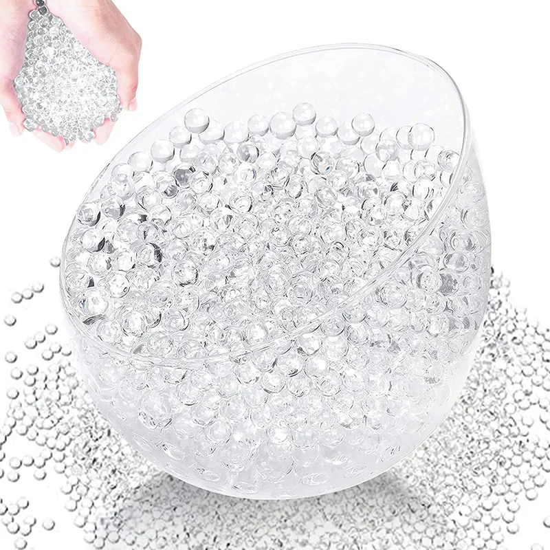 Perles d\'Eau Transparentes pour Décoration de Maison, Gel de Sol Transparent, Hydrogel, IkMuds, Gelée d\'Orbiz pour Vase, Plantes, 600 Pièces