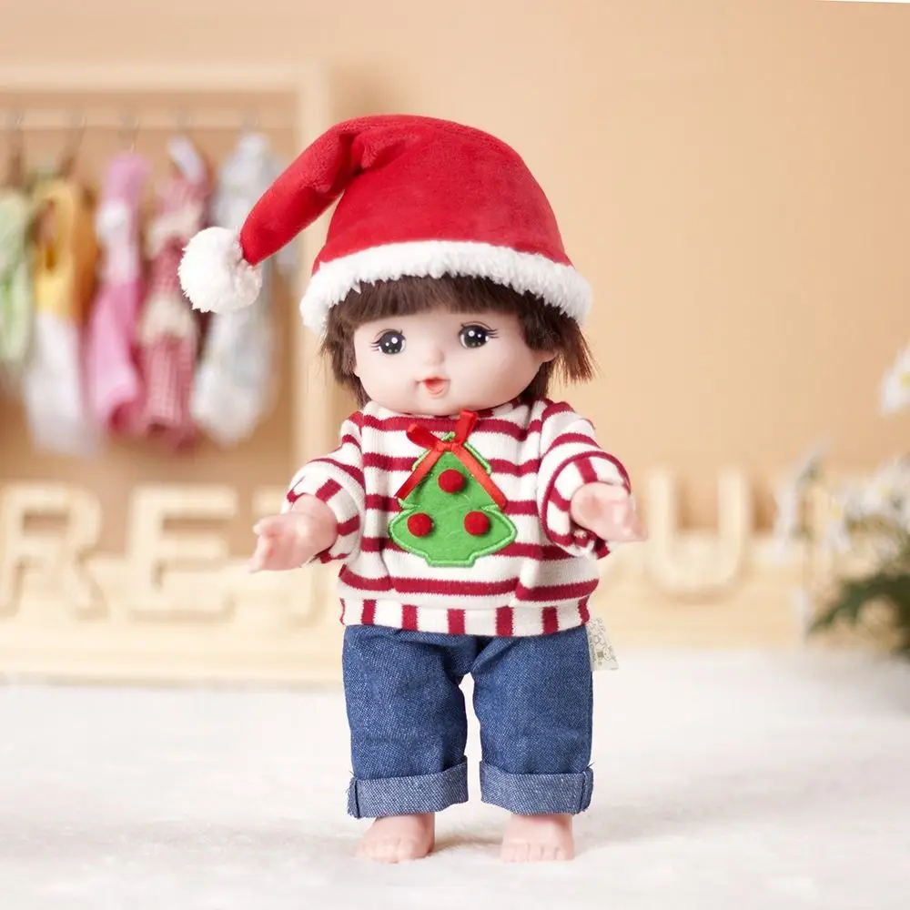 

Cute Toy Accessories Joints Doll's Clothes Toy Outfit DIY Clothing Christmas Striped Suit Toy Clothes Dress Up Doll Accessories
