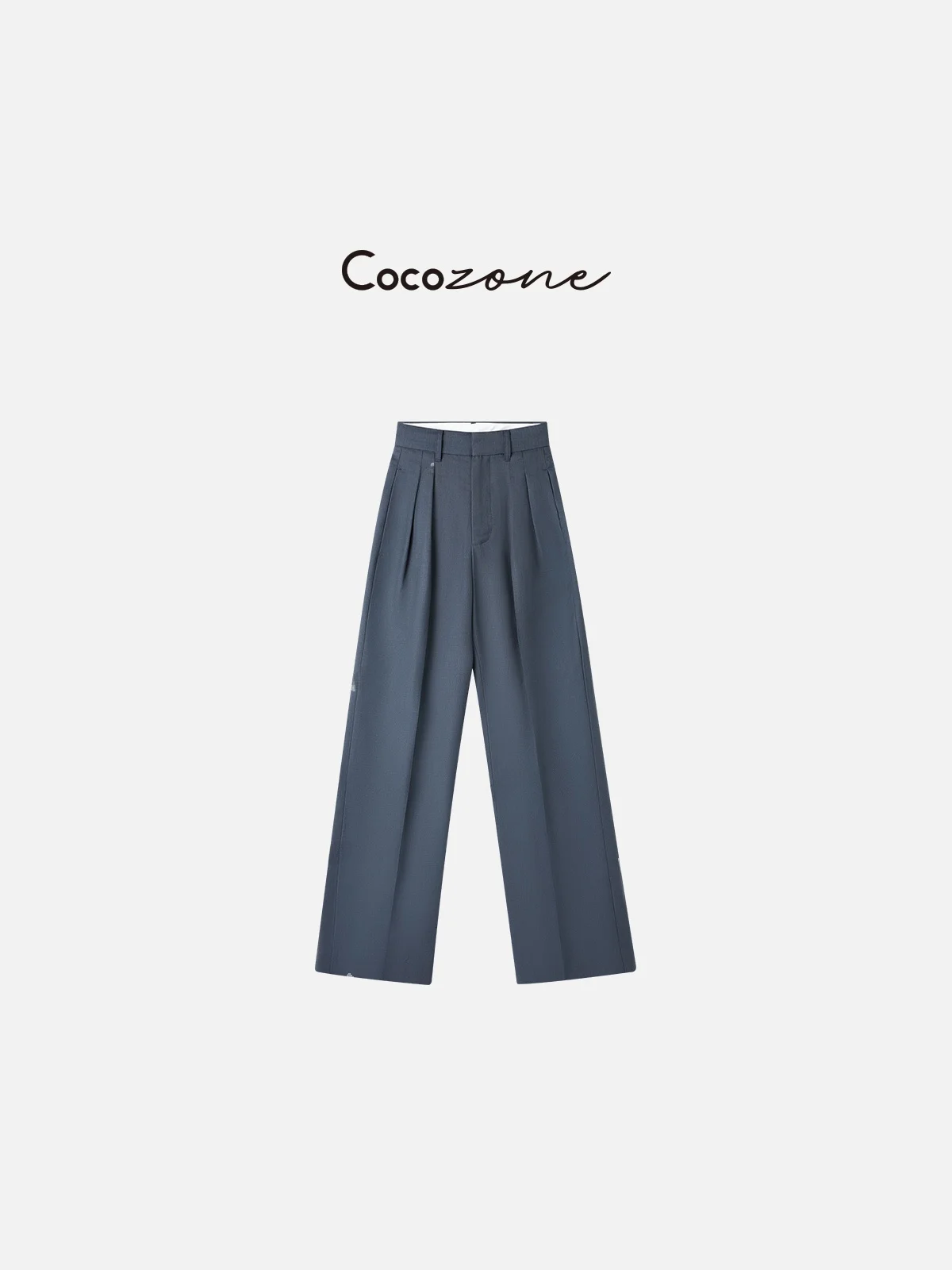

High Waist Wide Leg Casual Pants Double Pleat Commuter Sle Comfortable Loose Fit Long Trousers for Women Spring 2025