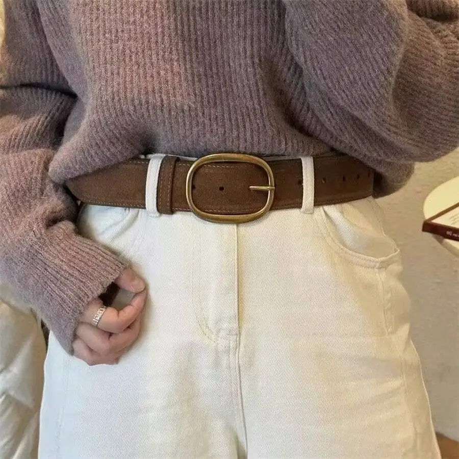 Retro-Gürtel im Y2K-Stil, neuer PU-Ledergürtel, vielseitig für Jeans und weite Hosen, hochwertig – Detail 3