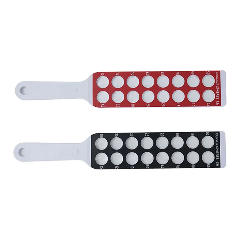 Glasses optometry equipment accessories, optometry screening, red and black row mirror 32 holes 2 pieces, string mirror lens
