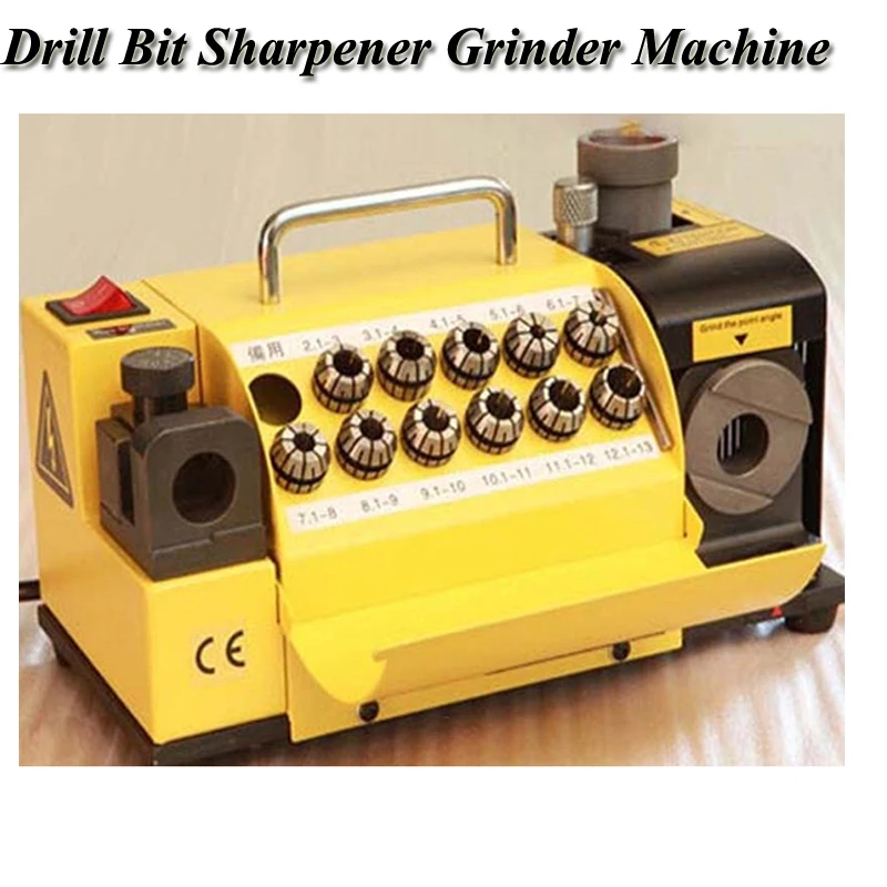 220V Drill Bit Sharpener Grinder Machine Drill Bit Grinder Portable Carbide Tools MR-13D