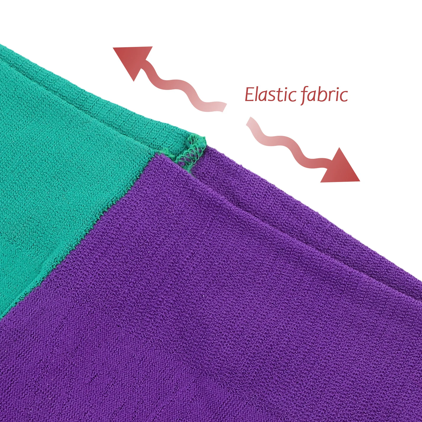 1 زوج يين يانغ جوارب طويلة الأخضر الأرجواني مطاطا أنبوب طويل لكرنفال عيد الميلاد أداء حفلة زي جوارب النساء #5