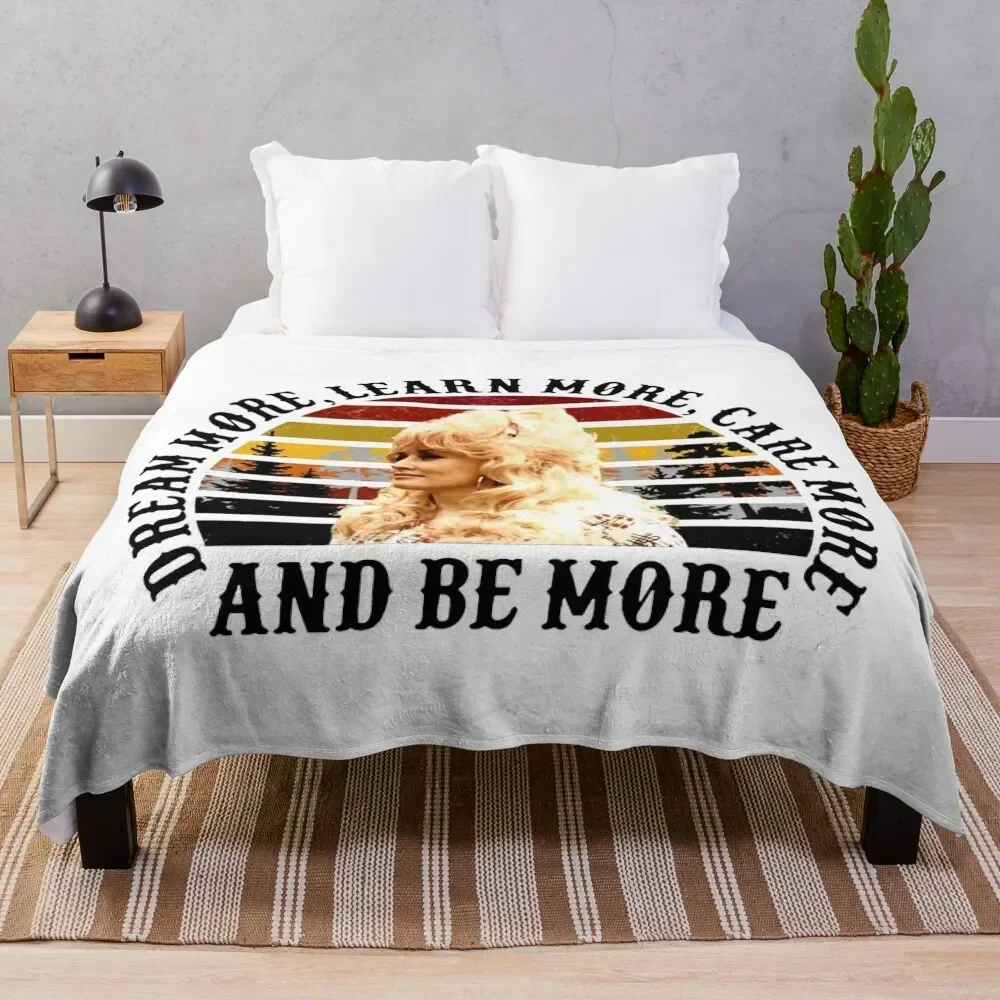 AND BE MORE PARTON LEARN MORE Throw Blanket Shaggy Bed covers Blankets