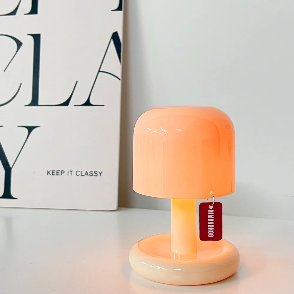 ไฟ LED โคมไฟเล็กตั้งโต๊ะ USB ชาร์จไฟได้สำหรับบาร์บรรยากาศโคมไฟห้องนอนตกแต่งข้างเตียงแบบมินิมอลขนาดเล็กมีเวลากลางคืน