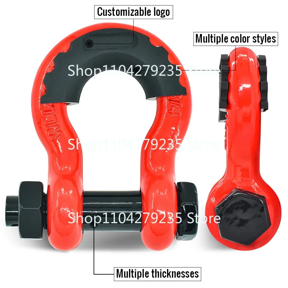 Cross-border explosive shackle auto parts D-type American  die forging G2130 bow type with nut  spot